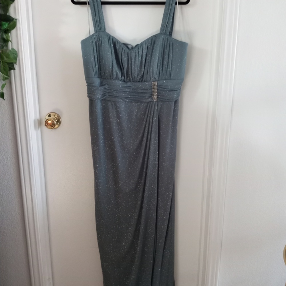 Gorgeous two-piece sparkling dress.
